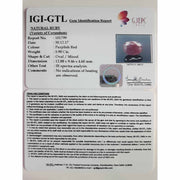 6.56 Ratti  Natural New Burma Ruby with Govt. Lab Certificate-(3441)